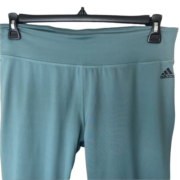 Adidas Teal Climalite high waist active leggings - Picture 2 of 4
